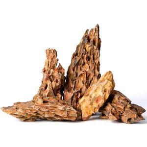 2.2-8.1 Inches Natural Dragon Stone, 5 PCS Mixed Sizes Aquarium Rocks for Aquascaping, Terrariums, Reptile Tanks & Aquarium Dcor