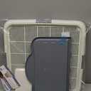 Dog Pee Pad Holder with High Wall, Large Puppy Potty Training Tray with Mesh Grid & Splash Guard, 23.6 x 23.6 Indoor Dog Litter Box, Includes 4 Disposable Pee Pads