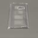 Henne Bery Sunken Pearls Heavy Duty Decorative Wall Plate Switch Plate Outlet Cover (Quad Decorator, Matte Black)