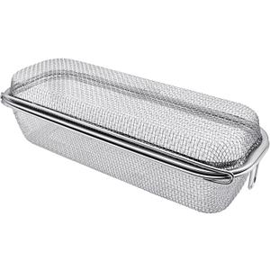 Dishwasher Basket, 18/8 Food-Grade Stainless Steel Dishwasher Basket for Small Item, Bottle Accessories, Scoops, Forks, Chopsticks Cleaning, Silver (Dual-Tier Large)