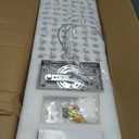 Modern Rectangle Chandelier Linear Crystal Pendant Hanging Ceiling Light Fixture