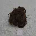 RUWISS Claw Clip Messy Bun Hair Piece Real Human Hair Buns Wavy Curly Chignon Hair Bun Extensions Tousled Updo Hair Buns Claw Clip Ponytail Hairpieces Medium Brown (40g)