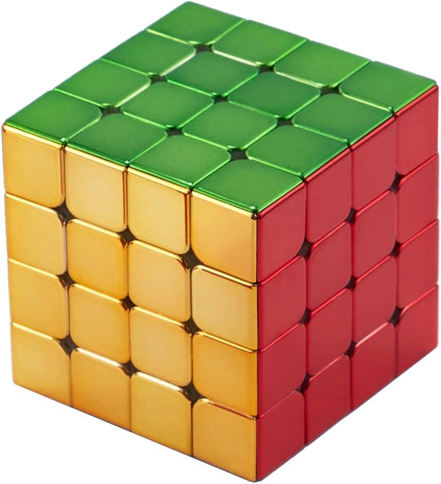 HELLOCUBE Cyclone Boys 4x4 Speed Cube Magnetic Stickerless Reflective Mirror Reflective (Colorful)