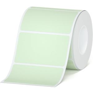 2 x HPRT Thermal Labels for T20/T260LR Label Printer, 1.97" x 1.18"(50x30 mm) Waterproof Sticker Paper, Color Thermal Tape for HPRT T260LR Label Maker, 200 Labels/Roll - Beige Green