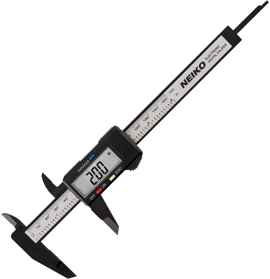 NEIKO 01417A 6 Digital Caliper | Electronic Measuring Tool | Range of 0-6or 0-150mm | Inch and Millimeters | Large LCD Display | External and Internal Measuring Jaw | Zero Setting and Auto Off (6 Inch)