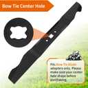 742-0641 High Lift Blade for 21" Deck, 742-04276 Mower Blade Compatible with MTD, Cub Cad et, Troy-Bilt Tuff-Cut 220, TB 230, Replaces for 942-0641, 742-04276S, 742-0741, 742-0741A