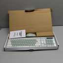 Wireless Keyboard and Mouse Combo, Full-Sized Wireless Keyboard and Adjustable DPI Mouse, 2.4GHz USB Receiver, Silent Keyboard and Mouse for PC, Windows, MAC, Desktop, Laptop (Avocado Green)