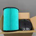 2 Pack VF6000 5-Layer Replacement Filter for Ridgid Shop Vac 5-20 Gallon Wet Dry Vacuums WD5500 WD0671 WD6425 WD7000 WD1280 WD1851 WD1680 WD1956 RV2400A 1400RV RV2600B, fit for Husky 6-9 Gallon Vacs