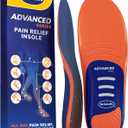 Dr. Scholls Advanced Pain Relief Insoles for Men Women, Heavy Duty Orthotics Inserts for Work Shoes & Boots, Plantar Fasciitis & Arch Support, Flat Feet, Shock-Absorbing, Supports up to 340 lbs (E) MEN 8.5-9 | WOMEN 9.5-10)