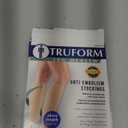 Truform Sheer Compression Stockings, 15-20 mmHg, Women's Knee High Length, 20 Denier, Beige, Large