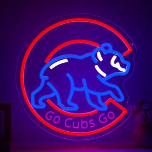 Baseball Neon Sign for Wall Decor Baseball LED Light Up Sign for Man Cave Dimmable Sports Neon Lights for Bedroom Club Bar Party Boy Room Birthday Gifts for Fans Wall Art 12.9 * 12.4In(TWA054)
