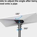 Starlink Gen 3 Mount, Starlink Pole Mount, Starlink Mounting Kit for Starlink Standard Dish V3fits masts from 1.1-2.1in (28-54mm).Starlink gen 3 Pipe Adapter can be Adjusted from 90-180,Black