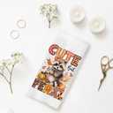 Kitchen Towels - Cute Raccoon Halloween Dish & Hand Towels, 16x24 Inches