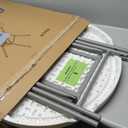 28in Cocktail Table White High Top Folding, Round Portable Bar Height Folding Table with Removable Legs, Indoor Outdoor Banquet for Parties, Commercial, Speech, School (2843 in)