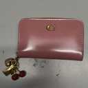 COACH Essential Small Zip Around Card Case (One Size, PEONY)