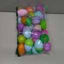 Bvrbaory 100 Pcs 2.4" Fillable Easter Eggs,Bulk Plastic Hinged Empty Eggs,Bright Colorful Easter Egg,Assorted Colors for Easter Egg Hunt,Basket Stuffers,Party Favors,Treasure Box,Classroom Prizes