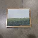 InSimSea Golden Framed Vintage Canvas Wall Art Summer Landscape with Rolling Fields 8x10 inch, Vast Grassland Painting Prints, Wild Field Landscape Scenic Artwork for Living Room Bedroom Wall Decor