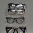 CCVOO +0.75 Oprah Style Reading Glasses for Women, Eyeglasses, Blue Light Readers for Women, Computer Eye Glasses (Black+black and Pink + Black Leopard + Grey)