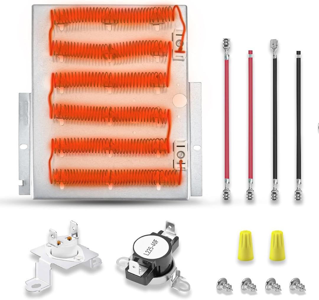 For Speed Queen Dryer Heating Element 503978 61927 ADE3SRGS173TW01 ADE3LRGS171TW01, For speed queen dryer parts SDE4000AYW SDE4606AYW, For Maytag MDET446AYW MDET236AYW with Kit