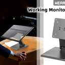 Adjustable LCD TV Stand Folding Metal Monitor Desk Stand with VESA Hole 75x75mm&100x100mm (WS-03A2)