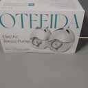 Hands Free Breast Pump Wearable MY-375 - Strong Suction, Low Noise, Wearable Breastfeeding Pump with 4 Mode &12 Levels, Portable Electric Breast Pump 24mm - 19/21/Insert/Flange, 2 Pack (White)