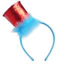 Blue Stovepipe Headband  Perfect for Book-Themed Events, Halloween, Cosplay, and Dress-Up Parties (1 Pcs)