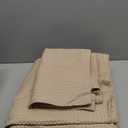Bedsure Cotton Duvet Cover King - 100% Cotton Waffle Weave Khaki Duvet Cover King Size, PureWoven Breathable Tan Bedding Set for All Season, 3 Pieces, 104"x90"