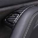 Carbon Fiber Interior Door Window Switch Panel Cover Trim Decoration Accessories for Tesla Model 3 2017-2023/Model Y 2020-2023