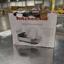 KitchenAid Compact, Space Saving Rust Resistant Dish Rack with Removable Flatware Caddy and Angled Self Draining Drainboard, 16.06-Inch, Black