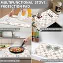 Electric Stove Top Cover for Glass & Smooth Tops - 28.5'' x 20.5'' Non-Slip Stove Protector with Cat Design, Scratch Proof Kitchen Counter Cover