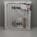 BABELIO 36" Extra Tall Dog Gate, 26-40" Wide Auto Close Baby Gate, Pressure Mounted Metal Pet, Easy Install No Drilling, No Tools Required, With Wall Protectors and Extension Kits, White (36"Tall 26"-40" Wide)