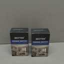 BESTTEN 2 Pack Dimmer Light Switch, Universal Lighting Control, Single Pole or 3 Way, Compatible with LED Dimmable Lamp, CFL, Incandescent, Halogen Bulb, Decorator Wallplate Included, UL Listed, White