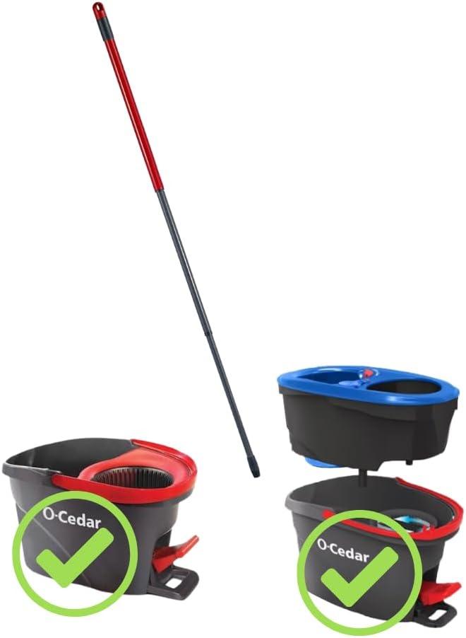 O-Cedar Genuine Spin Mop Replacement Handle for EasyWring and EasyWring Rinse Clean (Telescopic Handle)
