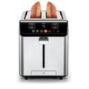 Chefman Smart Touch 2 Slice Digital Toaster, 6 Shade Settings, Touchscreen Controls, Extra-Wide Slots for Thick Breads & Bagels, +10 Seconds, Defrost, Removable Crumb Tray – Stainless Steel