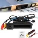 Partol HD Colorful CCD Car Rear View Backup Camera Handle Cam for Old BMW E60 E61 E70 E71 E72 E82 E88 E84 E90 E91 E92 E93 BMW 1 3 5 X5 BMW 3 Series 5 Series BMW X1 X5 X6 320i 335i