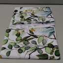 Sage Green Eucalyptus Leaves Curtain Valance for Windows Watercolor Window Treatments 1 Panel Short Curtains for Kitchen Windows Bathroom Bedroom,54 x 18 Inch