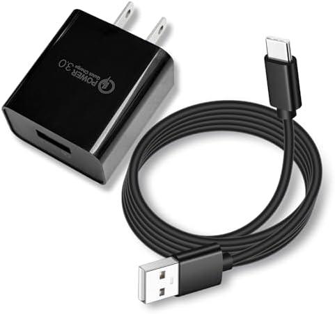10ft USB C 18W QC3.0 Fast Charger for T-Mobile Tab 5G Tablet 2023 REVVL 5G, REVVL 6/6X Pro 5G, 7/7 Pro 5G, REVVL 4/4,REVVL V+ 5G,Revvlry+,Revvlry Type USB C Charging Cable Cord Replacement