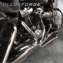 Defiance floorboards for Harley Touring street glide FLHX FLT FLHR FLHXS FLHTCUTG chromed rear footboards and Heel Toe Shift Levers (Chromed)