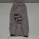 cyeollo Turtleneck Dog Sweater Knitted Cable Sweaters with Long Sleeves Winter Pet Clothes Pet Small Dog Sweaters, Grey XL