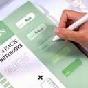 Yoment 4 Pack A5 Spiral Notebooks - 5.7x8.25 Hardcover Spiral Bound Notebook Journal, 160 Pages College Ruled, for Writing, Note Taking, Journaling, Study (Multicolor)