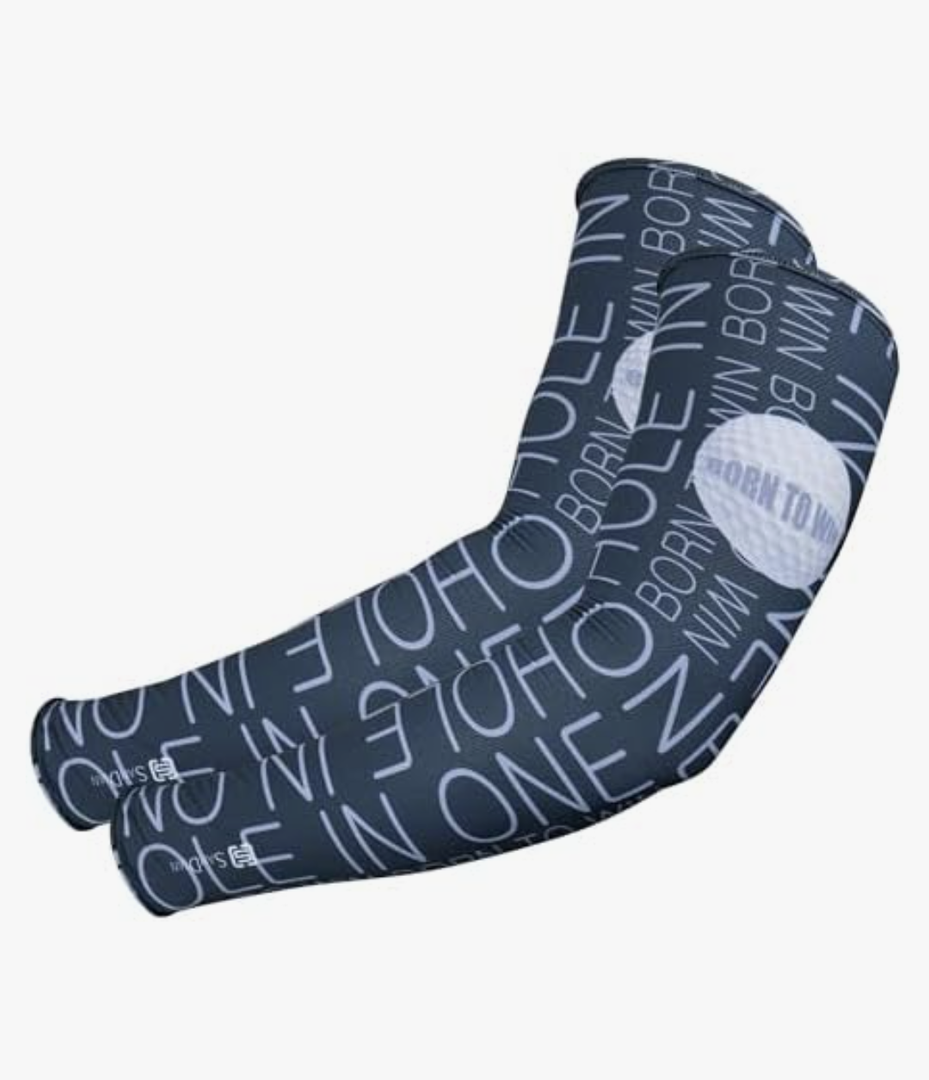 SANDIAN, Cooling Arm Sleeves, Cooling Fabric, UPF 50 Protection, Breathable, One Size Fits, for Men Women, Golf Theme