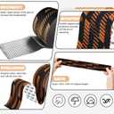 Kinesiology Tape, 2 Rolls Hypoallergenic Athletic Tape for Muscle Strain Relief & Joint Support, Waterproof & Breathable Sports Tape for Pain Relief, 2in x 16ft Uncut Roll-Stripe (Black)