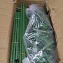 2 Pack Garden Obelisk Trellis for Climbing Plants, 6 FT Metal Rustproof Plant Support Rose Trellis, Tower Potted Cages for Flowers Fruits Vegetable Vines Indoor & Outdoor, Green(4 Tiers)