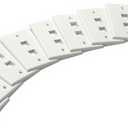 trueCABLE 2 Port Single Gang Keystone Wall Plate, UL Listed, Low Profile Design, Universally Compatible with Modular Ethernet, A/V, Coaxial, and Optical Fiber Keystones, 10 Pack, White