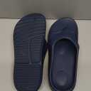 shevalues Orthopedic Sandals for Women Arch Support Recovery Flip Flops Pillow Soft Summer Beach Shoes (9.5-10 Women/8-8.5 Men, Navy Blue)