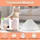 Heavy Duty Cat Litter Box Liners for Fsitego & Fumoi Automatic Litter Boxes, Extra Thick Self-Cleaning Litter Box Bags for cumrigel litter bags, Cat Litter Bags with Drawstring and Leakproof (20 Count (Pack of 4))