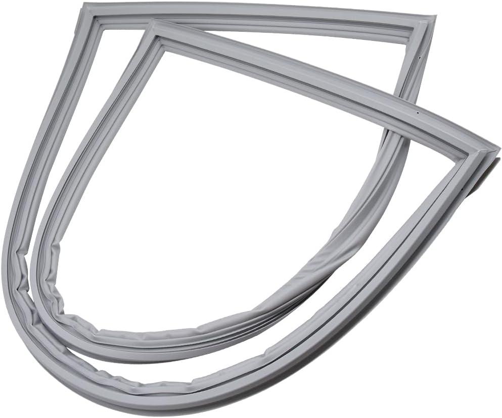 W10830162 Refrigerator French Door Gasket Replacement (Grey) by BAY Direct for Whirlpool Kitchen Aid Kenmore Maytag Jenn Air Compatible Part Number: 12723206AP W10179332 W10179332N W10199876 W10443225