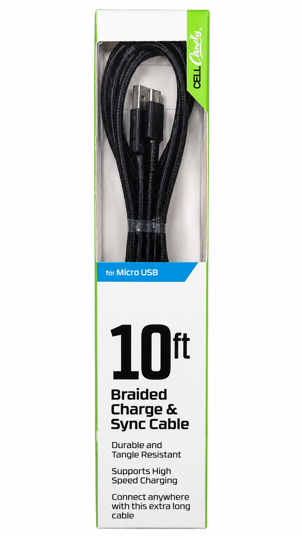 CellCandy 10-foot braided Micro-USB charger