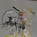 Jiayouy 20PCS Flute Tool Kit, Professional Flute Repairing Maintenance Tool Kit with Carry Bag, LED Leak Light, Key Cover Adjusting Tool, Key Indentation Clip, Pliers, Alcohol Lamp Burner