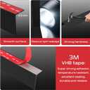 100% Blackout PVC Light Blocking Strip for Window Shades and Blinds Both Sides Tracks for Blackout Shades Easy to Install for BedroomGreat for Bedroom Nursery (L-Shaped Black-2pcs, 58.5")